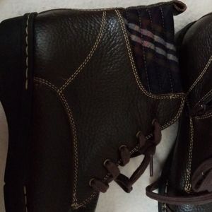 Clark Brown leather winter ankle boots